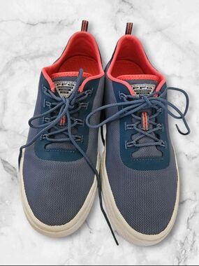 Columbia PFG Dorado Womens 6 Gray Blue Boat Water Shoes Mesh Comfort Sneaker